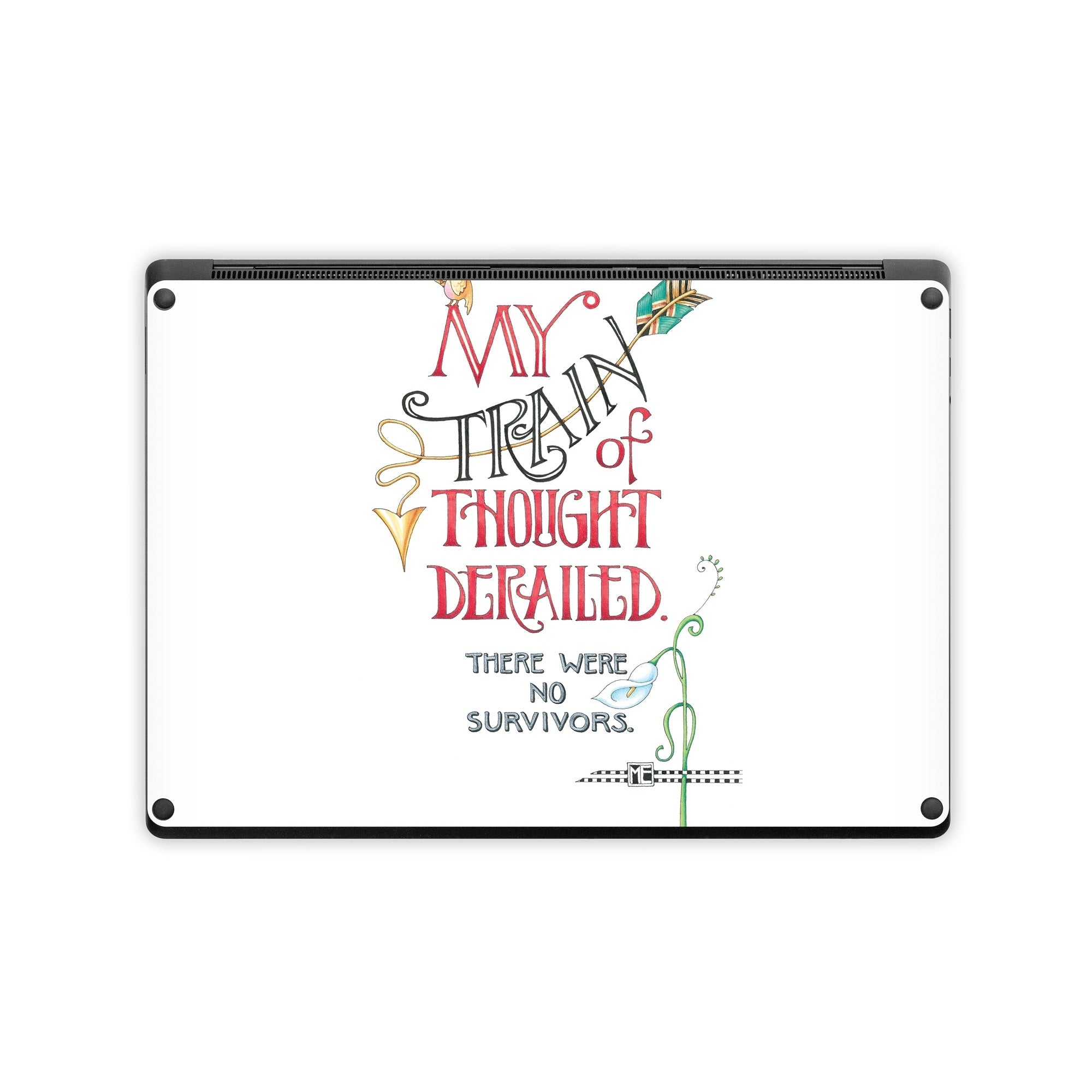 Train Derailed - Microsoft Surface Laptop Skin