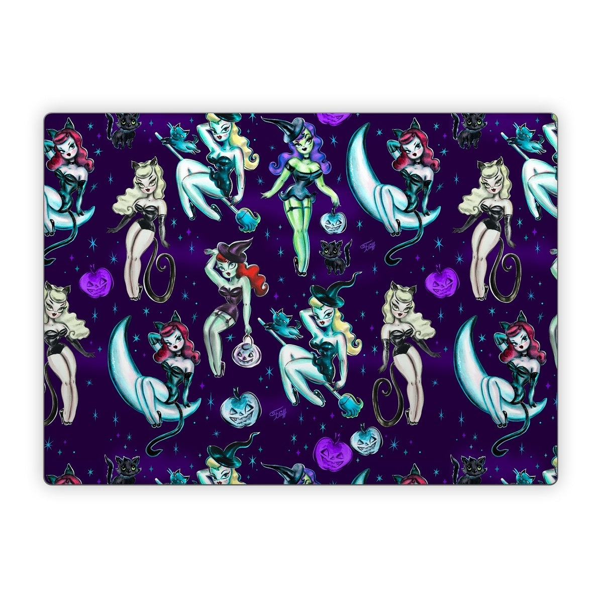 Witches and Black Cats - Microsoft Surface Laptop Skin