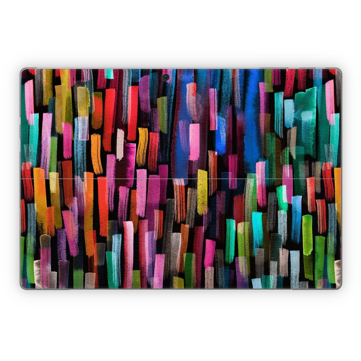 Colorful Brushstrokes Black - Microsoft Surface Pro Skin