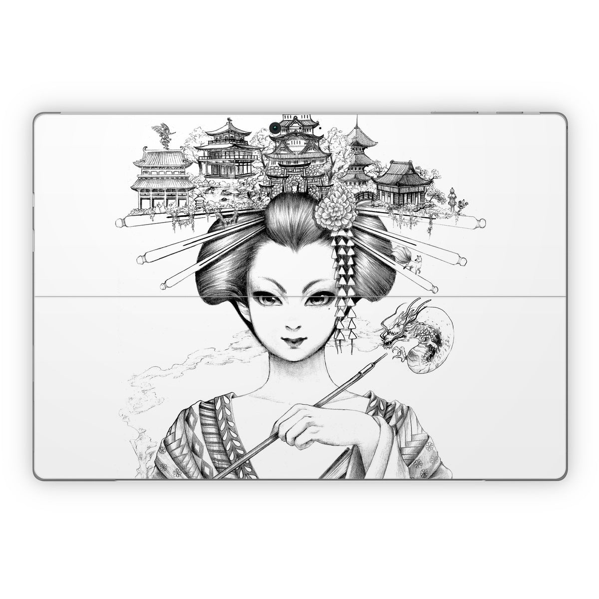 Geisha Sketch - Microsoft Surface Pro Skin