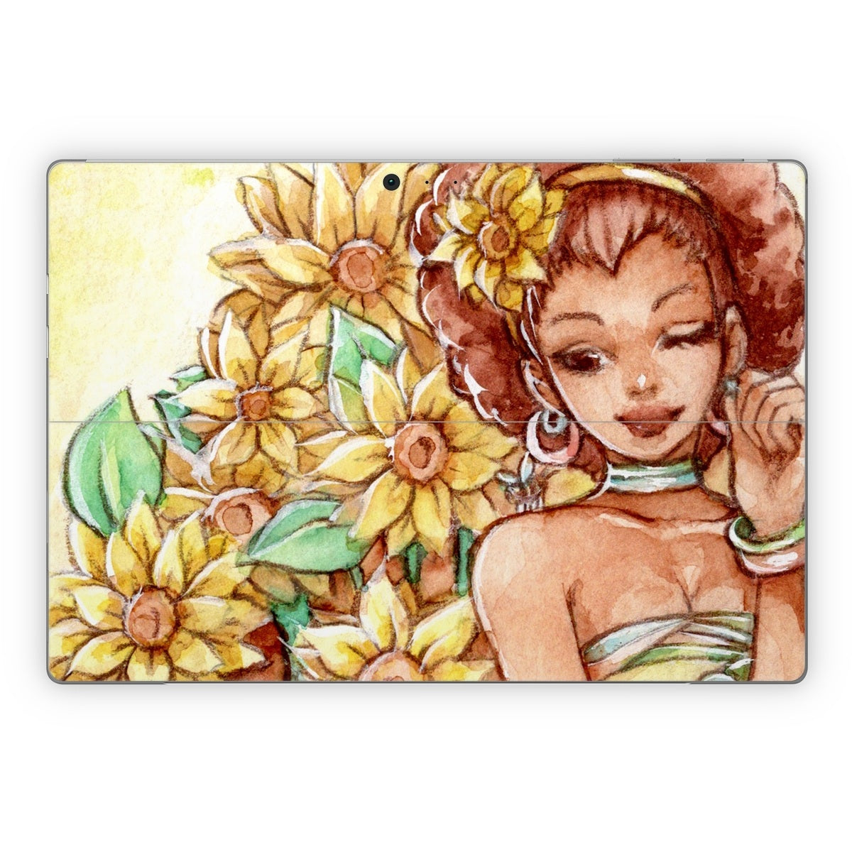 Lady Sunflower - Microsoft Surface Pro Skin