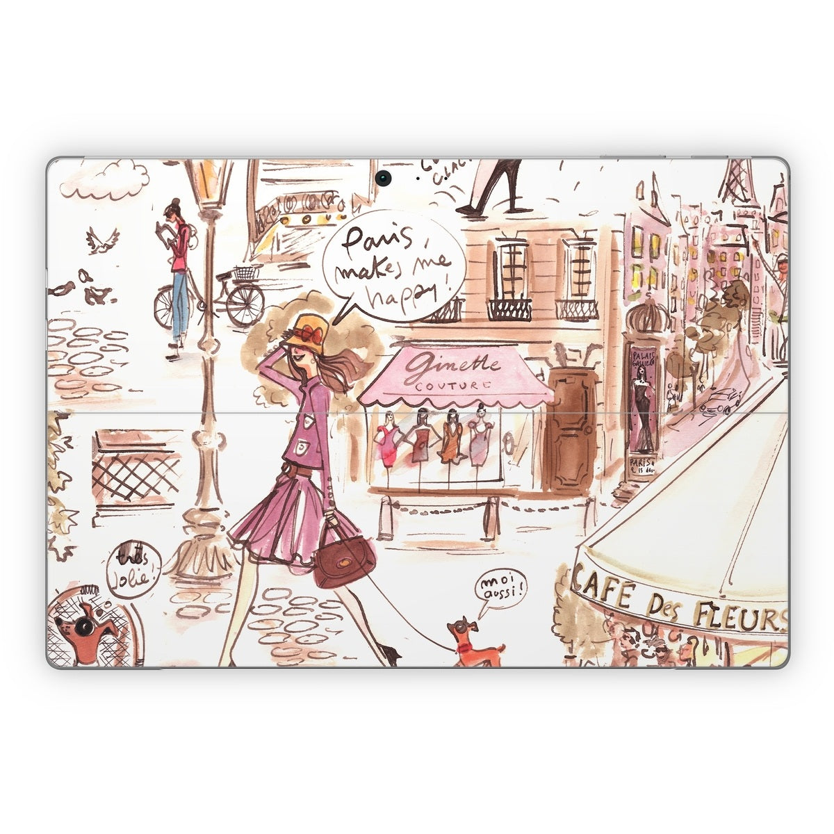 Paris Makes Me Happy - Microsoft Surface Pro Skin