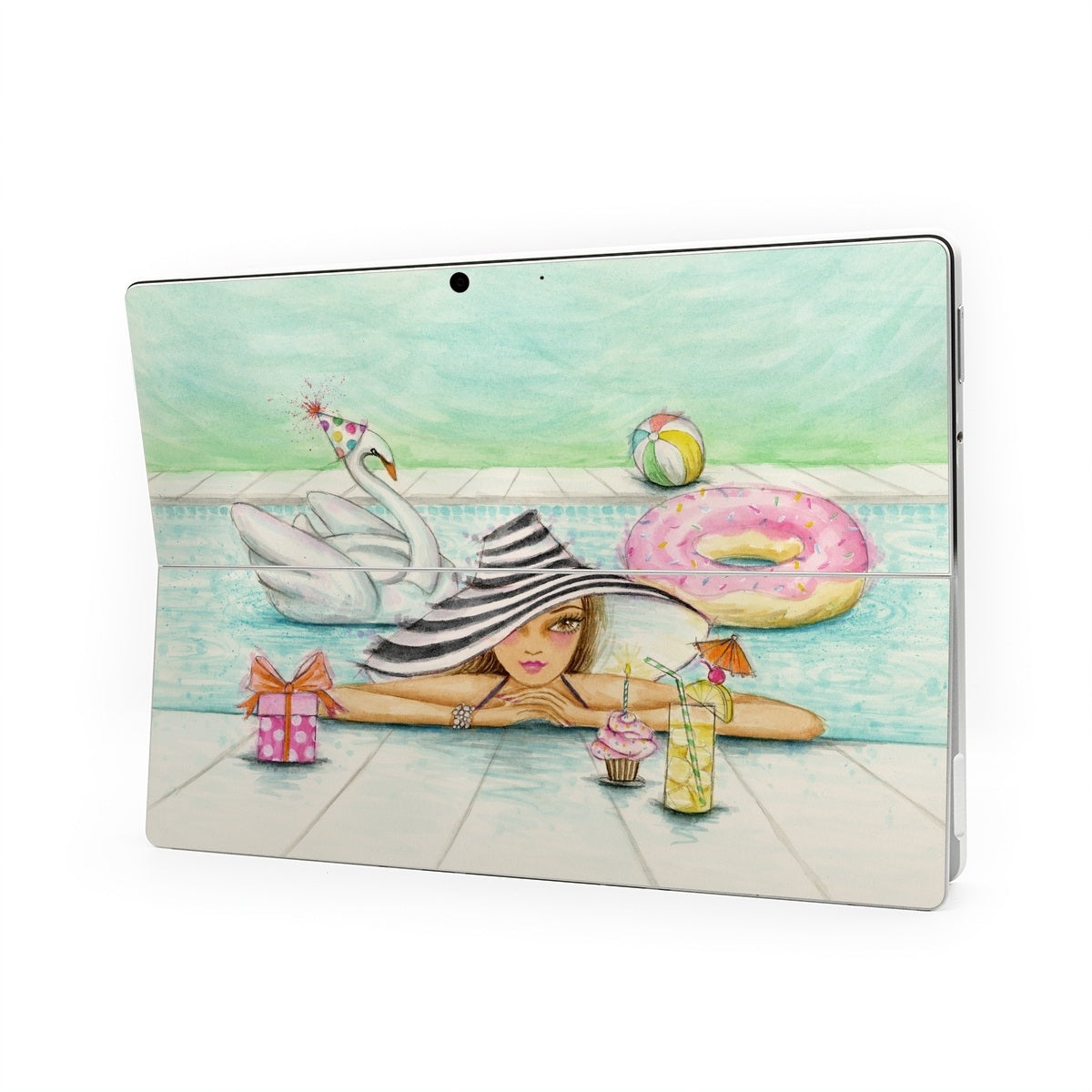 Delphine at the Pool Party - Microsoft Surface Pro Skin