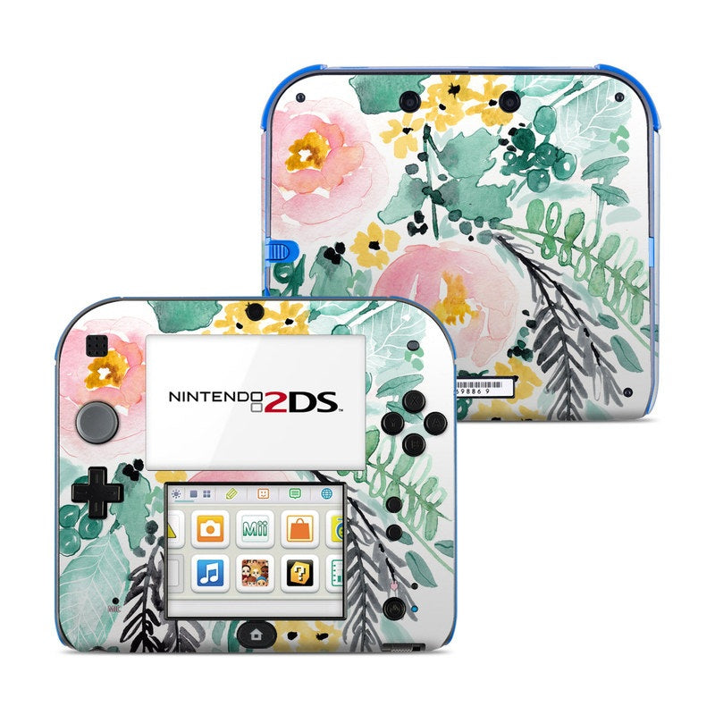 Blushed Flowers - Nintendo 2DS Skin