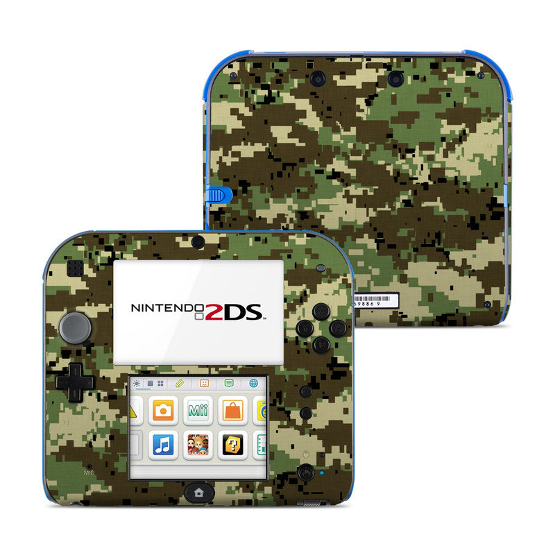 Digital Woodland Camo - Nintendo 2DS Skin