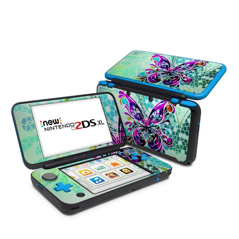 Butterfly Glass - Nintendo 2DS XL Skin