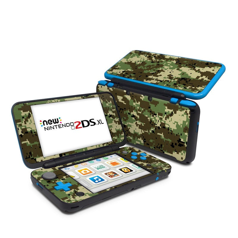 Digital Woodland Camo - Nintendo 2DS XL Skin