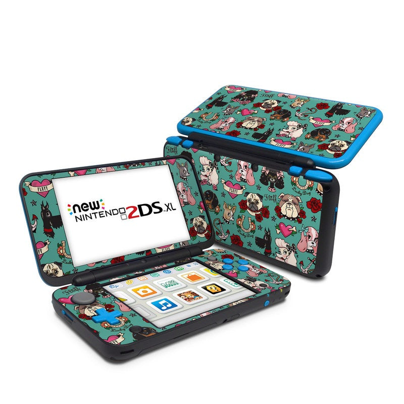 Tattoo Dogs - Nintendo 2DS XL Skin