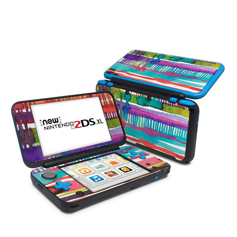 Watercolor Lines - Nintendo 2DS XL Skin