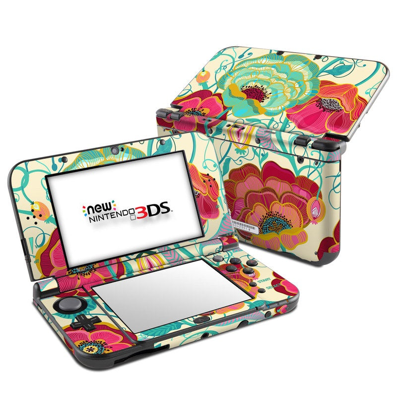 Golden Flowers - Nintendo New 3DS XL Skin