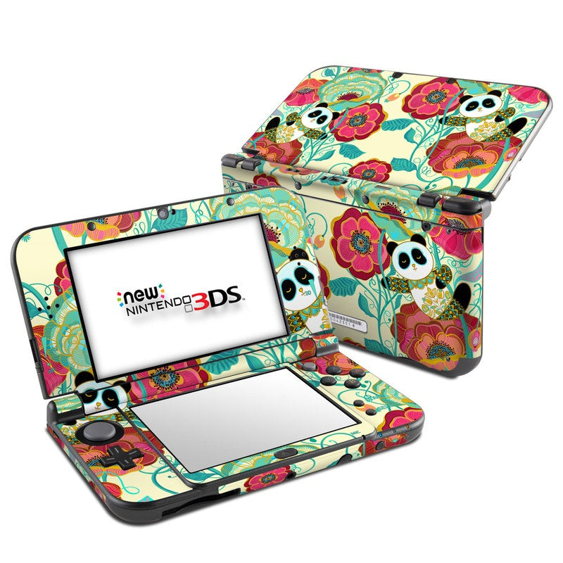 Panda Flowers - Nintendo New 3DS XL Skin