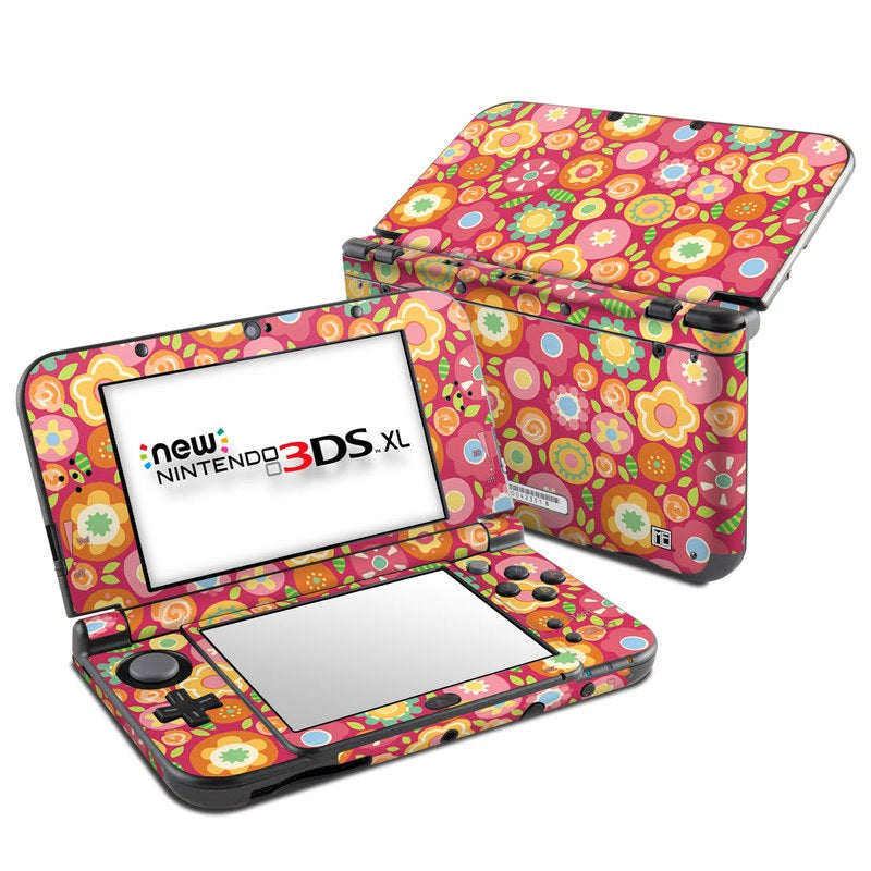 Flowers Squished - Nintendo New 3DS XL Skin