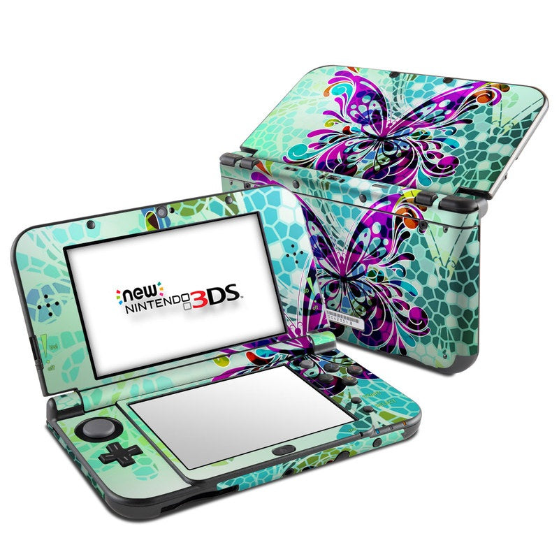 Butterfly Glass - Nintendo 3DS LL Skin