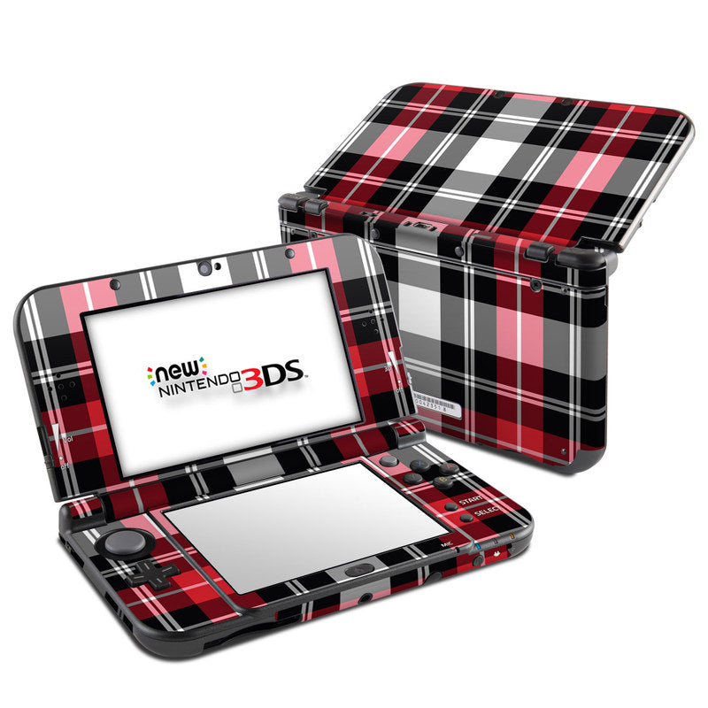 Red Plaid - Nintendo 3DS LL Skin