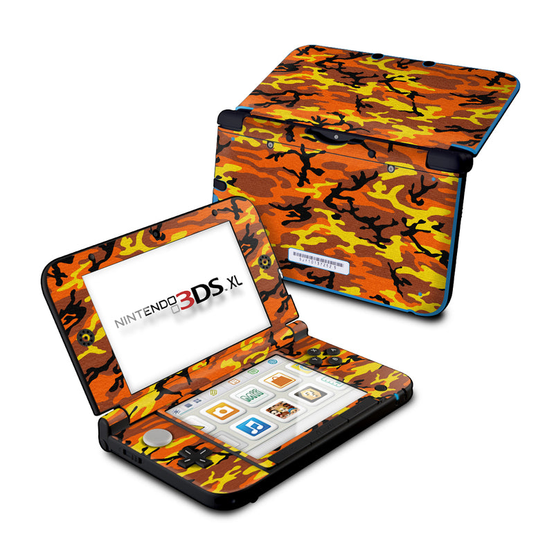 Orange Camo - Nintendo 3DS XL Skin