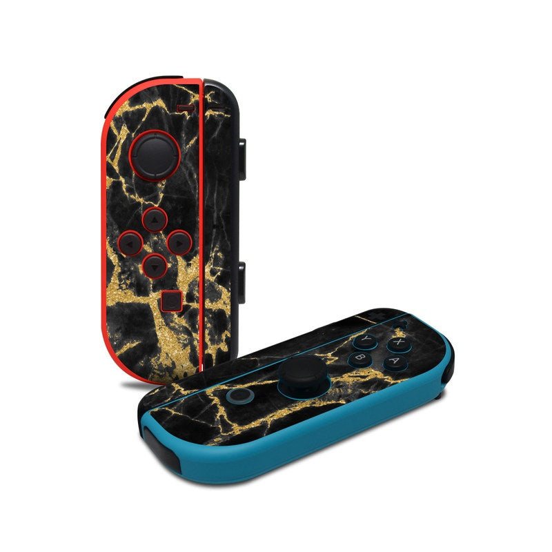 Black Gold Marble - Nintendo Joy-Con Controller Skin