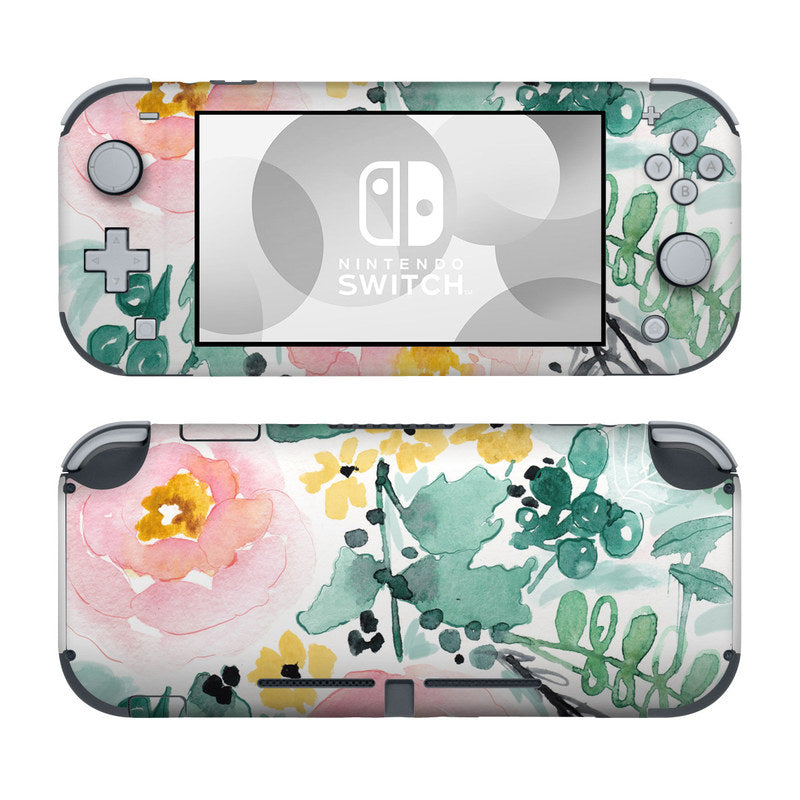 Blushed Flowers - Nintendo Switch Lite Skin