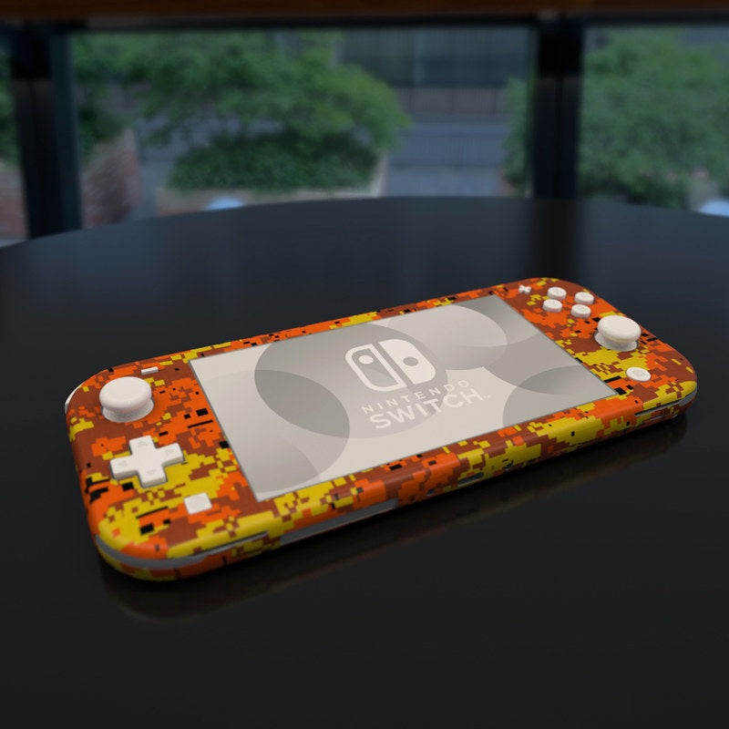 Digital Orange Camo - Nintendo Switch Lite Skin