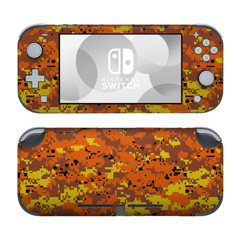 Digital Orange Camo - Nintendo Switch Lite Skin