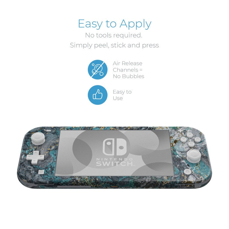 Gilded Glacier Marble - Nintendo Switch Lite Skin