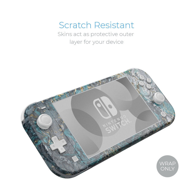 Gilded Glacier Marble - Nintendo Switch Lite Skin