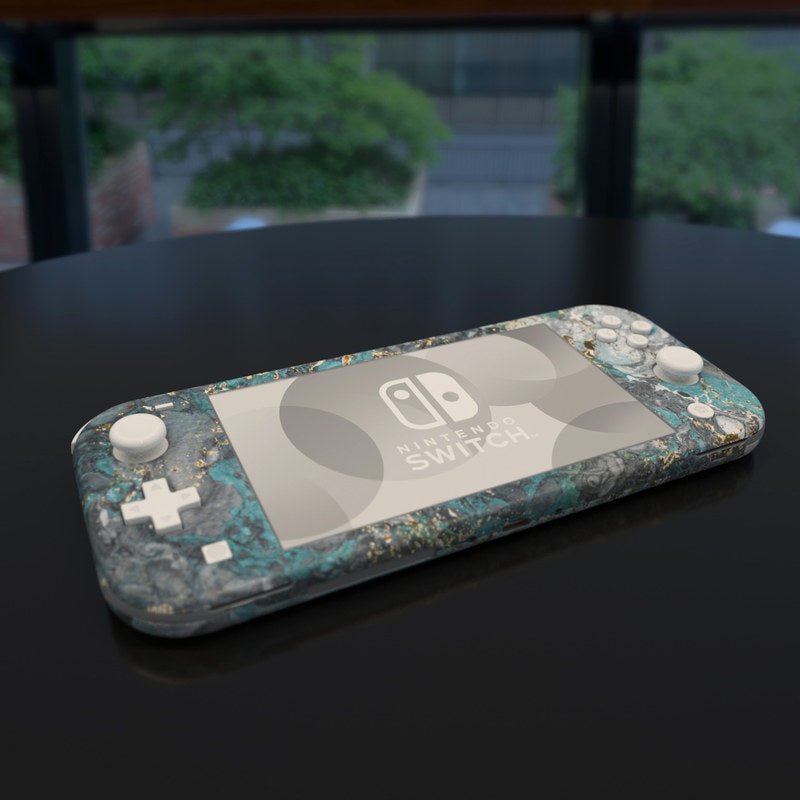 Gilded Glacier Marble - Nintendo Switch Lite Skin