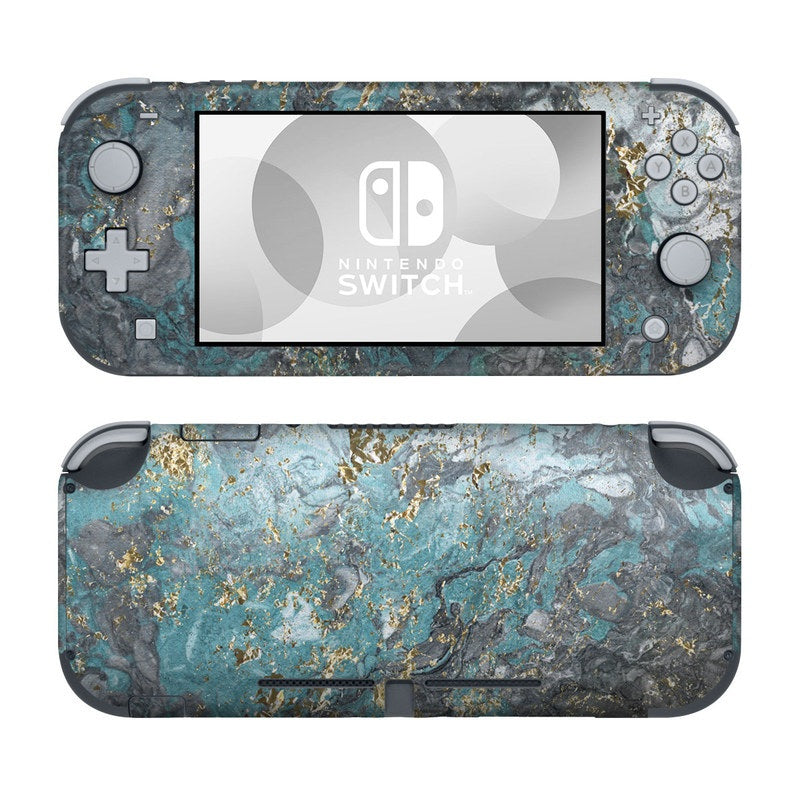 Nintendo switch lite with marble factory skin