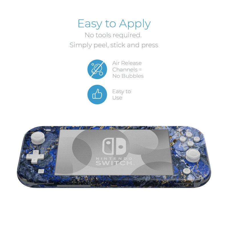 Gilded Ocean Marble - Nintendo Switch Lite Skin