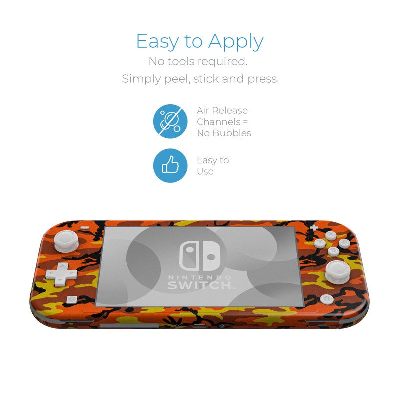 Orange Camo - Nintendo Switch Lite Skin