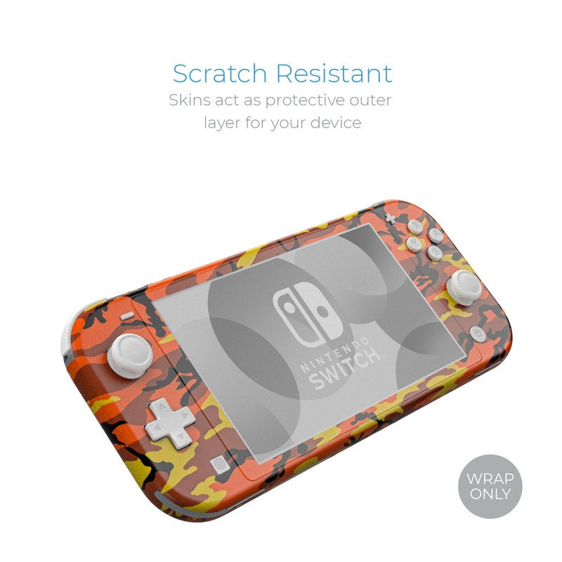 Orange Camo - Nintendo Switch Lite Skin