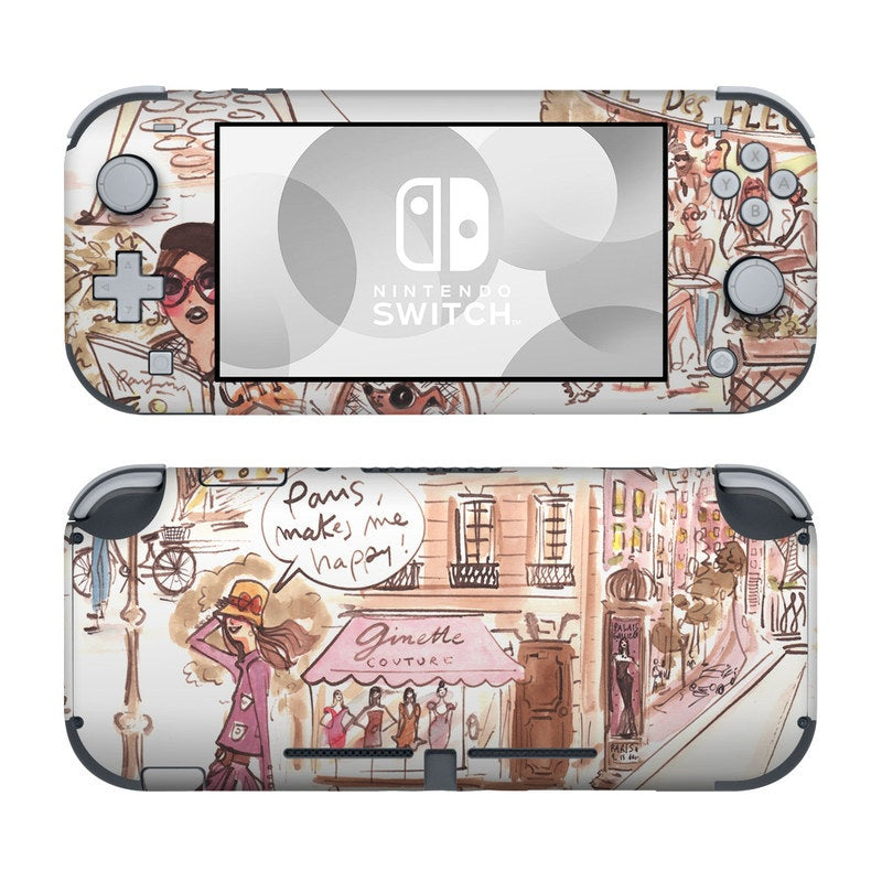 Paris Makes Me Happy - Nintendo Switch Lite Skin