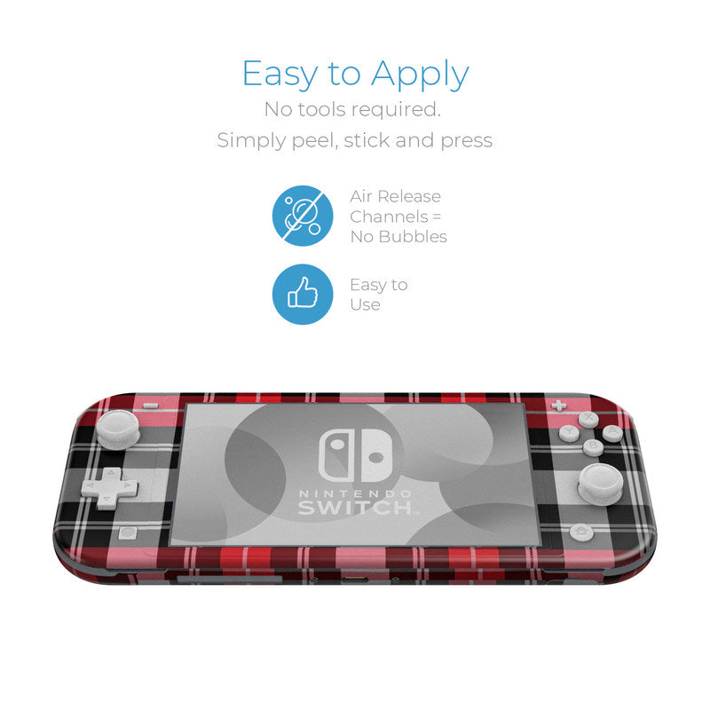 Red Plaid - Nintendo Switch Lite Skin