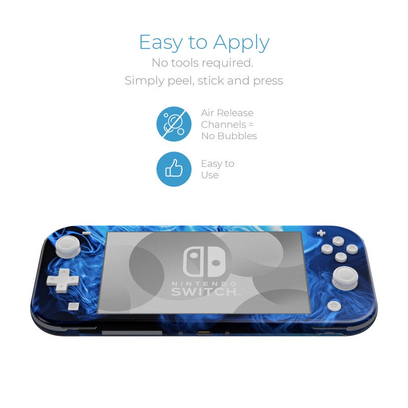 Blue Quantum Waves - Nintendo Switch Lite Skin