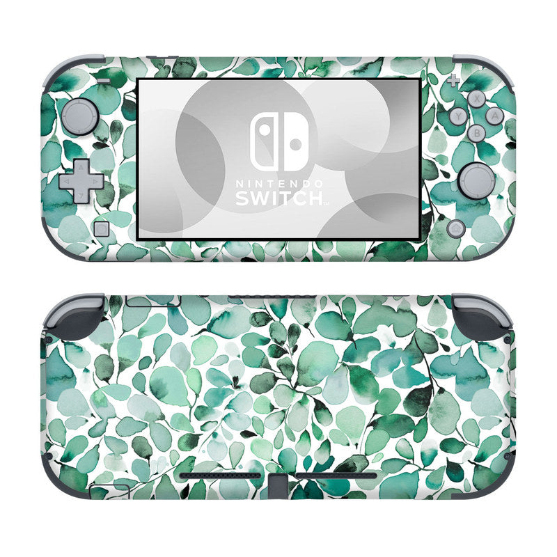 Watercolor Eucalyptus Leaves - Nintendo Switch Lite Skin