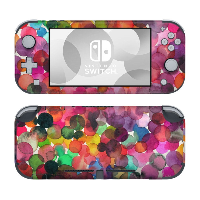 Watercolor Drops - Nintendo Switch Lite Skin