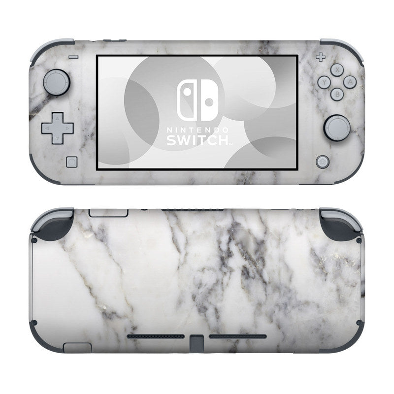 Nintendo switch lite with marble factory skin