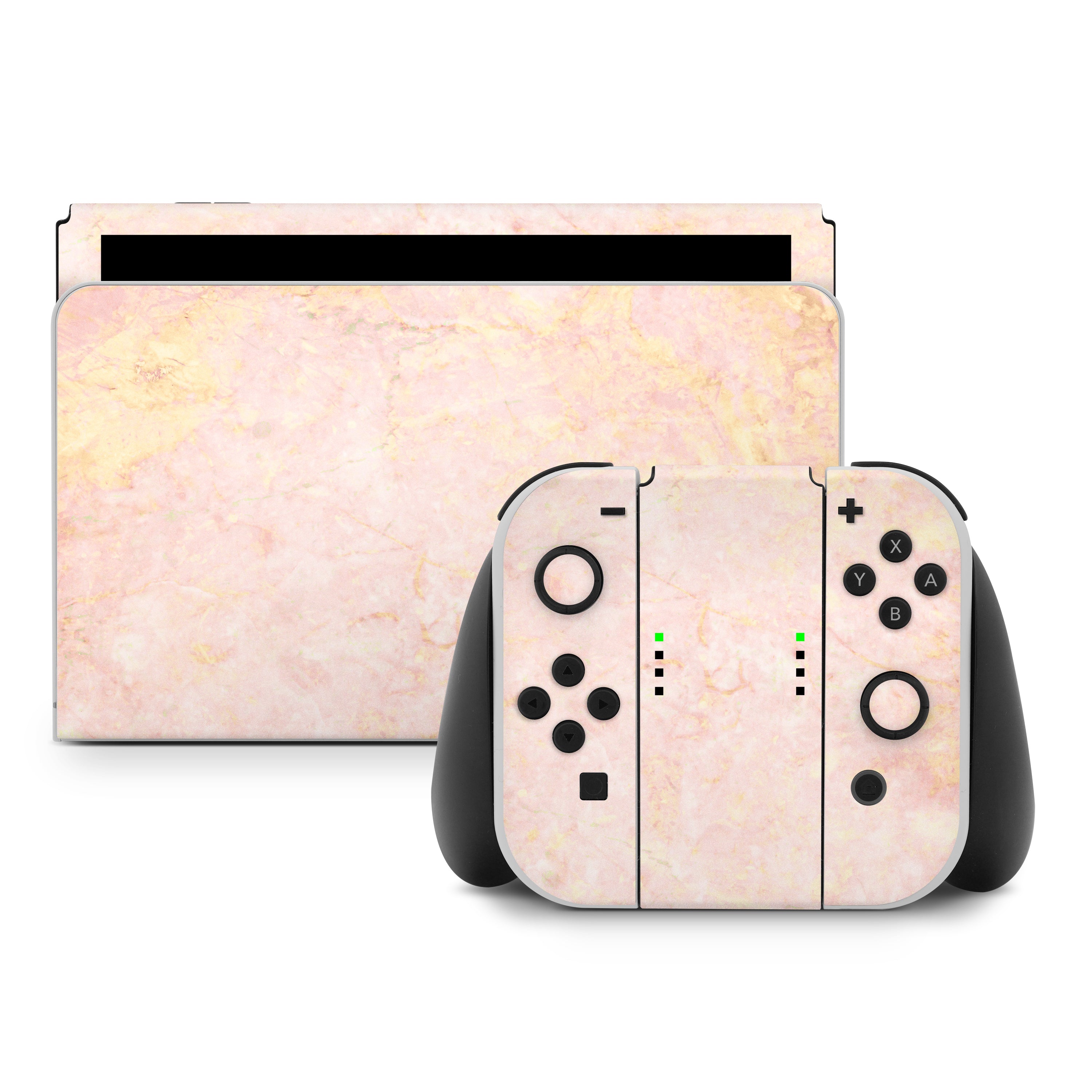 Rose Gold Marble - Nintendo Switch Skin