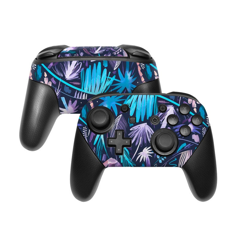 Brushstroke Palms - Nintendo Switch Pro Controller Skin