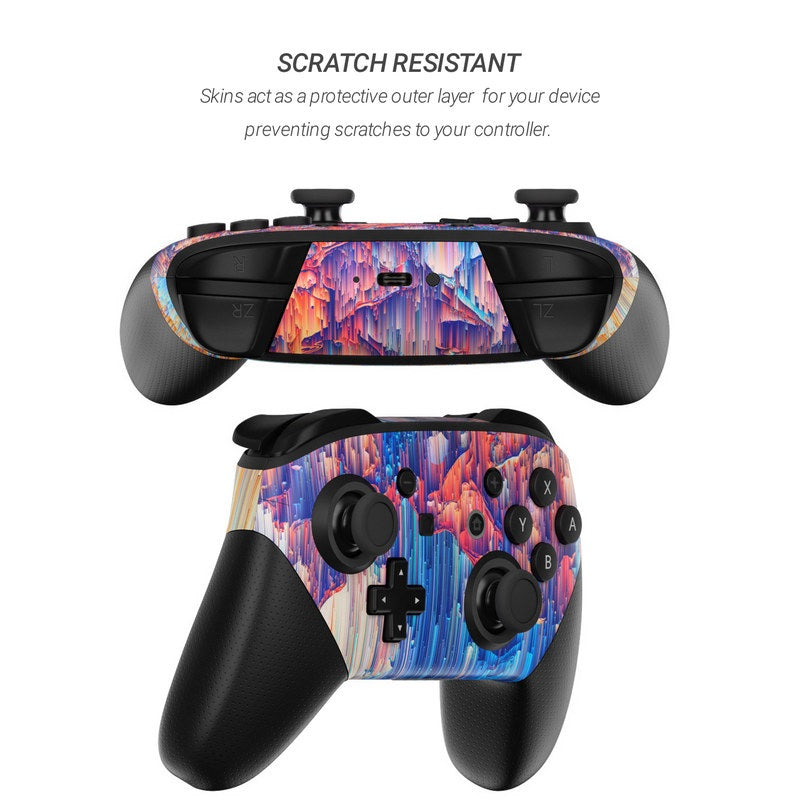 Cloud Glitch - Nintendo Switch Pro Controller Skin