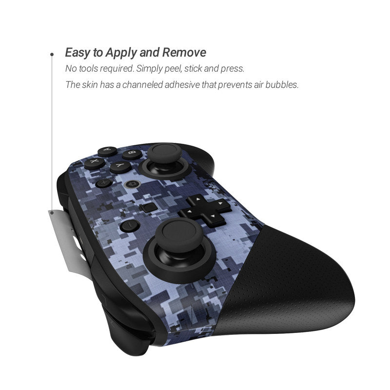 Digital Navy Camo - Nintendo Switch Pro Controller Skin