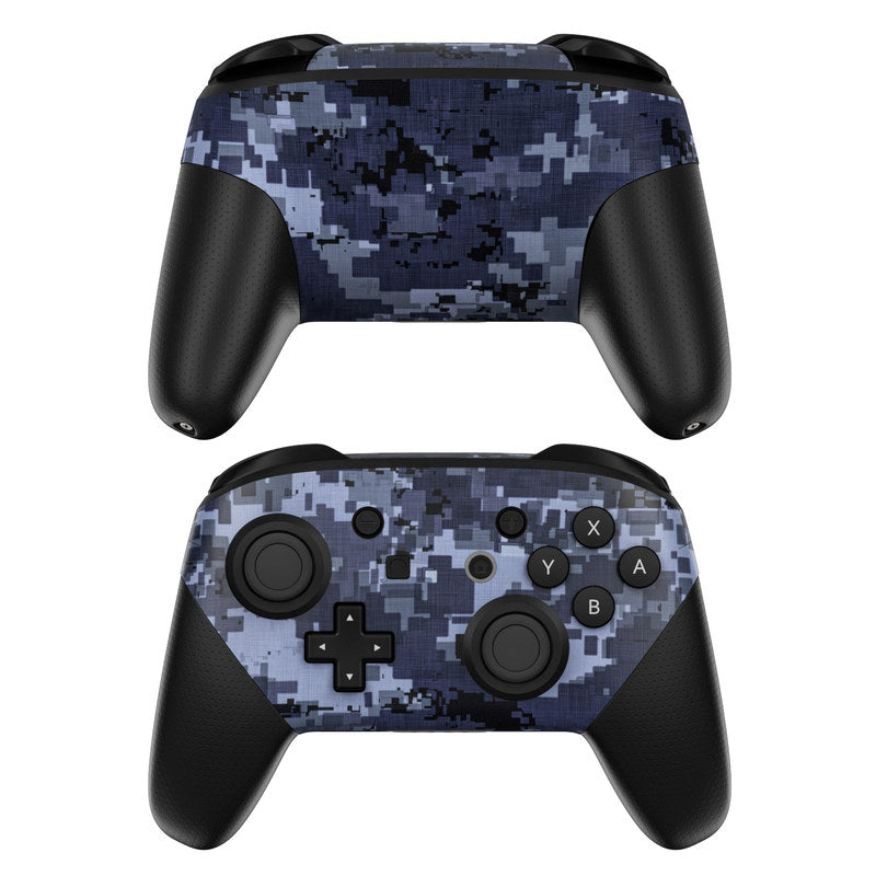 Digital Navy Camo - Nintendo Switch Pro Controller Skin