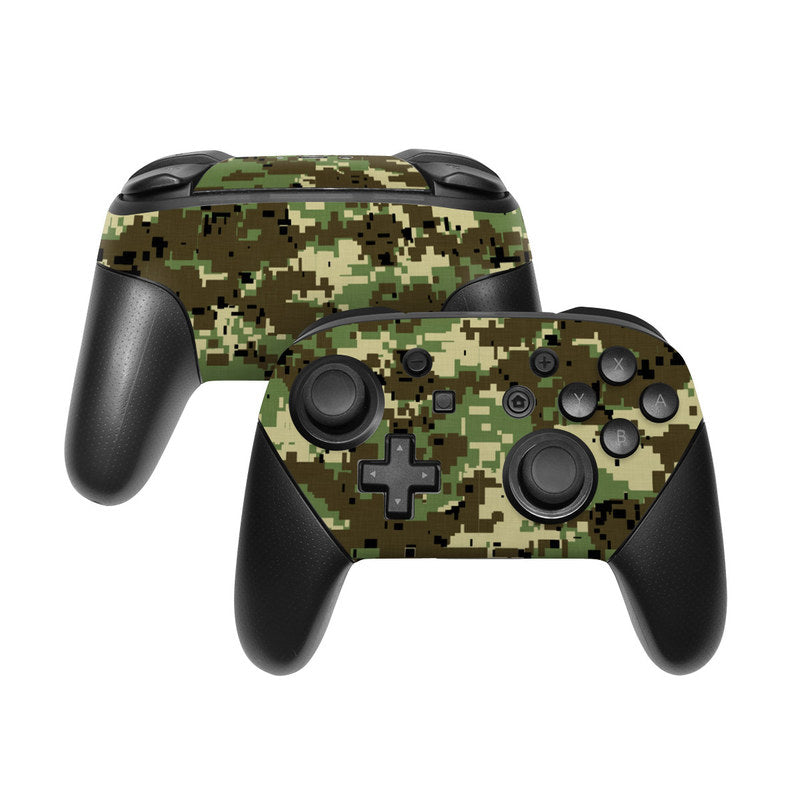 Digital Woodland Camo - Nintendo Switch Pro Controller Skin