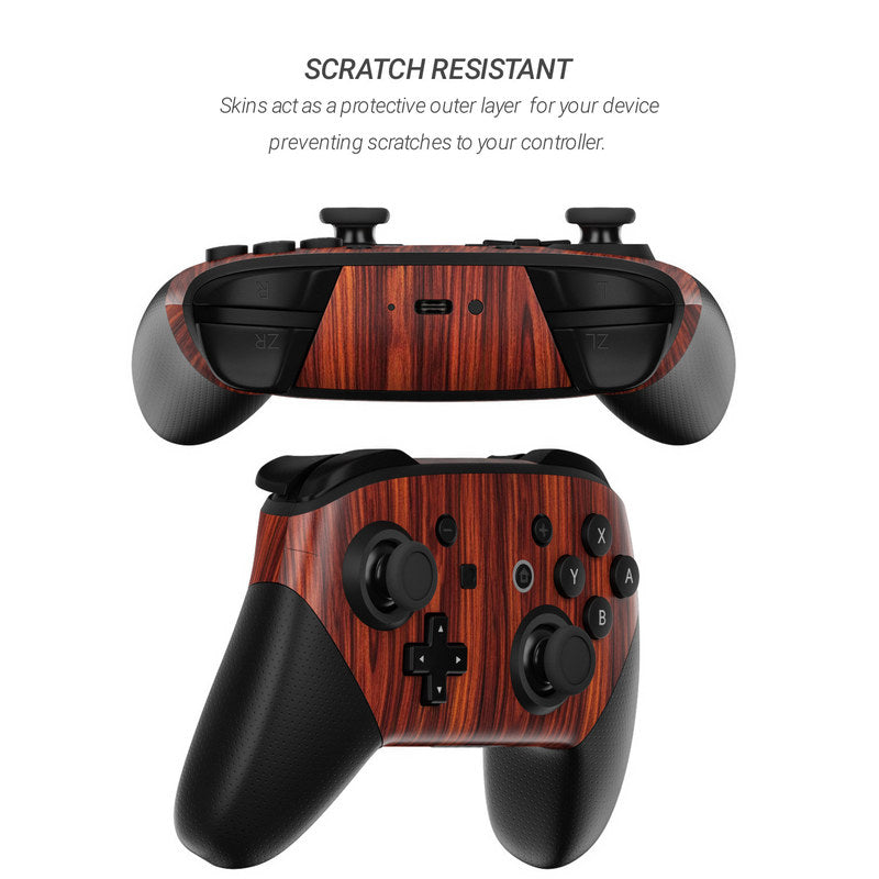 Dark Rosewood - Nintendo Switch Pro Controller Skin