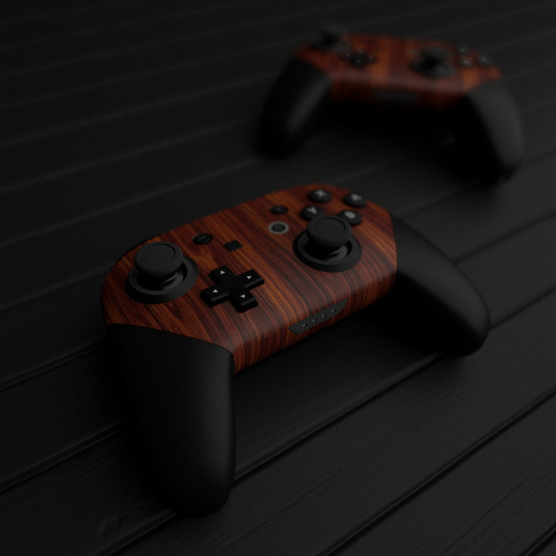 Dark Rosewood - Nintendo Switch Pro Controller Skin