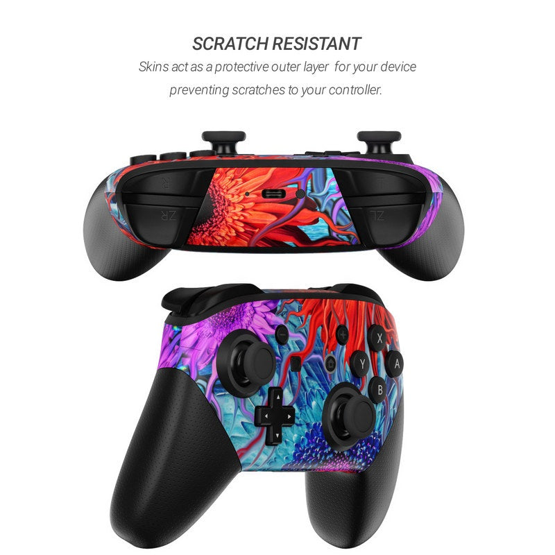 Deep Water Daisy Dance - Nintendo Switch Pro Controller Skin