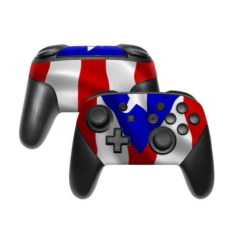 Puerto Rican Flag - Nintendo Switch Pro Controller Skin