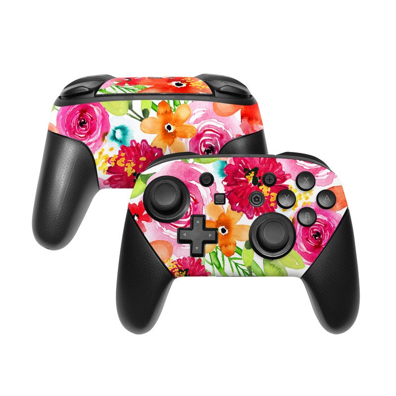 Floral Pop - Nintendo Switch Pro Controller Skin