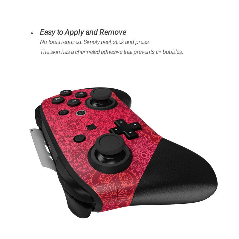 Floral Vortex - Nintendo Switch Pro Controller Skin