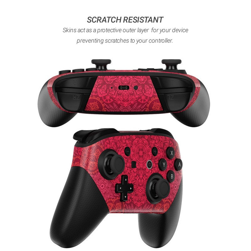 Floral Vortex - Nintendo Switch Pro Controller Skin