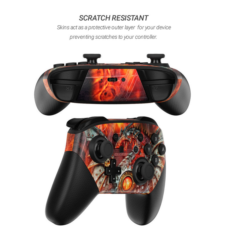 Furnace Dragon - Nintendo Switch Pro Controller Skin